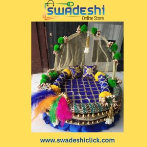 Velvet Singhasan Bed for Laddu Gopal Ji