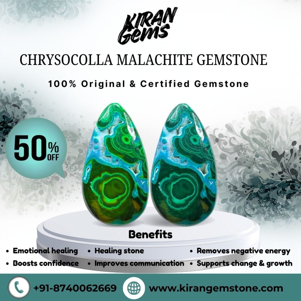 Chrysocolla Malachite stone